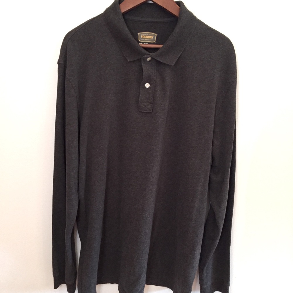 The Foundry supply company long sleeve polo shirt